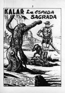 Extrait de Kalar (Extra) (en espagnol - 1969 - Boixher) -3- La espada sagrada