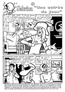 Extrait de Sabrina - La jeune sorcière (Éditions Héritage) -14- Une soirée de jeux