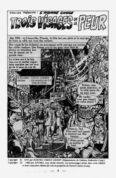 Extrait de Eclipso (Arédit) -72- Trois visages de la peur (L'homme chose)