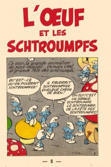 Extrait de Schtroumpfs (Mini-récits) -3MR1147- L'Œuf et les Schtroumpfs