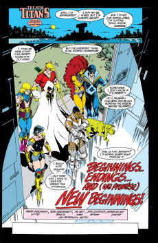 Extrait de The new Titans (1988)  -71- Beginnings... Endings... and (We Promise) New Beginnings!