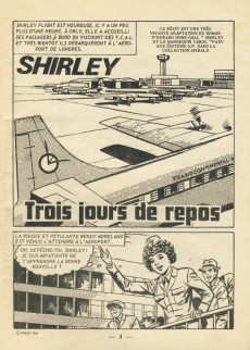 Extrait de Cathy (Artima/Arédit) -83- Shirley - Trois jours de repos