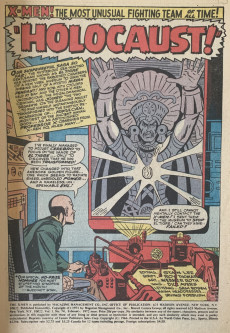 Extrait de X-Men Vol.1 (The Uncanny) (1963) -74- Cry Holocaust!