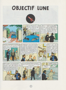 Extrait de Tintin (Historique) -16C8bis- Objectif lune