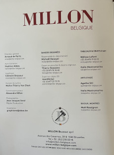 Extrait de (Catalogues) Ventes aux enchères - Millon -2022/12/11- Millon - Bandes Dessinées - 11 décembre 2022 - Bruxelles