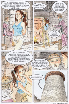 Extrait de Aline et les sentiers du temps -1- Dourdan, un château en héritage