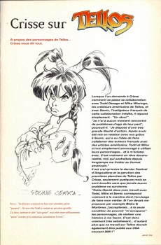 Extrait de Tellos (Semic Comics) - Crisse - Sketch Book - The Art of Tellos