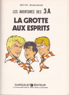 Extrait de 3 A (Les aventures des) -7'- La grotte aux esprits