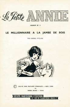 Extrait de La petite Annie -5- Le millionnaire à la jambe de bois