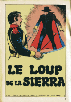 Extrait de Zorro (5e série - DPE puis Greantori - Nouvelle série) -19bis- Le loup de la sierra