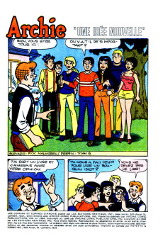 Extrait de Les copains et copines d'Archie (Éditions Héritage) -14- Une idée nouvelle