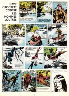 Extrait de Davy Crockett (Vaillant) -21- Contre les hommes loutres