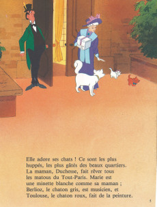 Extrait de Walt Disney (France Loisirs) -1992- Les aristochats