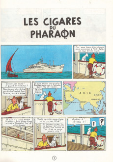 Extrait de Tintin (Historique) -4C 8- Les Cigares du Pharaon