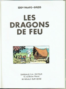 Extrait de Luc Orient -1'- Les dragons de feu