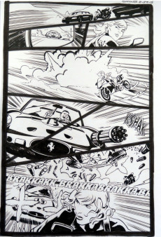 Extrait de Artist's Edition (IDW - 2010) -75- Chris Samnee’s Black Widow - Artist’s Edition