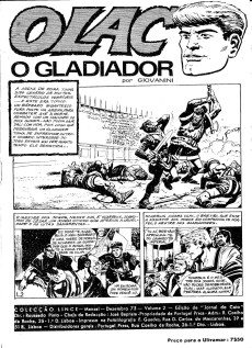 Extrait de Colecção Lince -2- Olac, O Gladiador