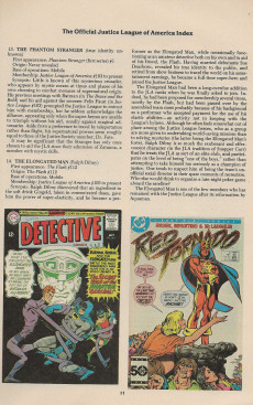 Extrait de Official Justice League of America Index (1986) -1- Issue #1