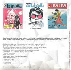 Extrait de (Catalogues) Expositions -201304- Journal Tintin, Journal Spirou, Match retour