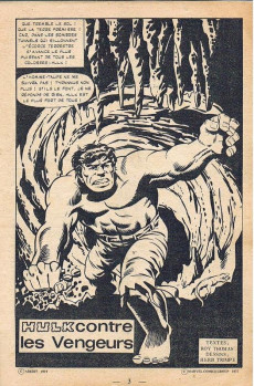Extrait de Hulk (1re Série - Arédit - Flash) -3- Hulk contre Les Vengeurs