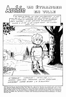 Extrait de Archie (Éditions Héritage - 1970) -34- Un étranger en ville