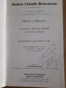 Extrait de (Catalogues) Ventes aux enchères - Claude Boisgirard - Boisgirard - Hergé à Drouot - samedi 4 juin 1994 - Paris Drouot-Richelieu