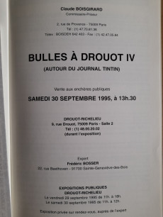 Extrait de (Catalogues) Ventes aux enchères - Claude Boisgirard - Boisgirard - Bulles à Drouot - samedi 30 septembre 1995 - Paris Drouot-Richelieu