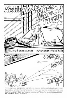 Extrait de Archie (Éditions Héritage - 1970) -21- Défense d'afficher