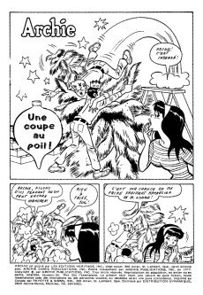 Extrait de Archie (Éditions Héritage - 1970) -26- Une coupe au poil !