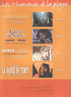 Extrait de Les humanos à la plage -2- Sanctuaire, Lune d'ombre, Après l'incal, La danse du temps
