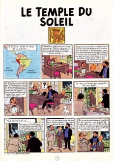 Extrait de Tintin (Historique) -14C3ter- Le temple du soleil