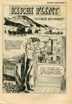 Extrait de Pistes sauvages (Aventures et Voyages) -5- Kirbi Flint - La vallée des perdus (+ Sunday)