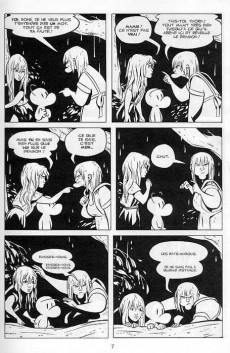 Extrait de Bone (Smith, chez Delcourt, en noir et blanc) -4- La Nuit des rats-garous