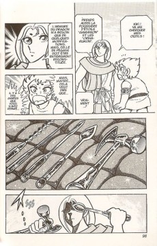 Extrait de Les chevaliers du Zodiaque (Kana) -4- Armures noires et combats sanglants