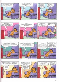 Extrait de Garfield (Dargaud) -34- Garfield mange plus vite que son ombre