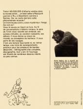 Verso de (AUT) Hergé -1975/04- Tintin et moi entretiens avec Hergé