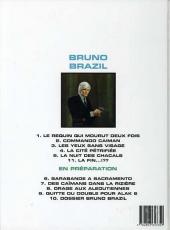 Verso de Bruno Brazil -5c1998- La nuit des chacals