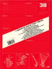 Verso de (DOC) Journal Tintin -1984- L'Agenda du journal Tintin 1984-85