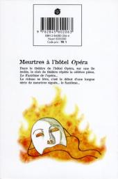 Verso de Les enquêtes de Kindaichi -1a- Tome 1
