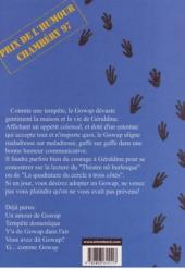 Verso de Le gowap -5- G... comme Gowap
