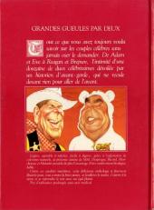 Verso de Les grandes gueules -3- Grandes gueules par deux