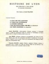 Verso de Histoire de Lyon en bande dessinée -3- La grande fabrique