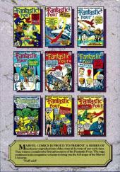 Verso de Marvel Masterworks Deluxe Library Edition Variant HC (1987) -2- The Fantastic Four n° 1-10