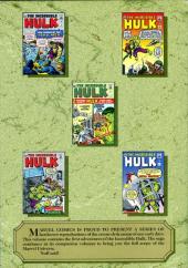 Verso de Marvel Masterworks Deluxe Library Edition Variant HC (1987) -8- The Incredible Hulk n° 1-6