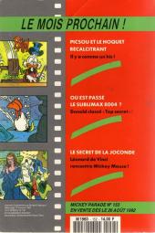 Verso de Mickey Parade -152- Donald : la galère