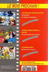 Verso de Mickey Parade -153- Top secret