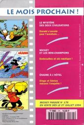 Verso de Mickey Parade -175- Mickey, champion d'escrime