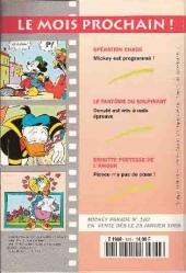 Verso de Mickey Parade -181- Docteur géo et mister donald