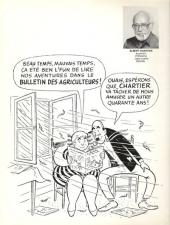 Verso de Onésime - Ses plus amusantes aventures publiées dans le bulletin des agriculteurs ces derniers 40 ans