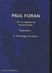 Verso de Paul Foran (Milwaukee) -10- Le repaire de la mort lente